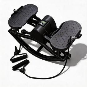 Portable Mini Stair Stepper for Home Workout, Low-Impact Elliptical Step Machine with Quiet Hydraulic System, Non-Slip Pedals, Digital Monitor & Compa