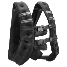 Weighted Vest, 20 lbs Weight Vest with Reflective Stripe, Adjustable Buckle Body Weight Vest for Men Women, Workout Equipment for Strength Training