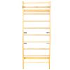 Wooden Swedish Ladder, Stall Bars Set for Physical Therapy & Gymnastics (with Adjustable Pull-up Bar)