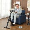 Seated Pedal Exerciser, Foldable Leg Exercise Bike with LCD Monitor for Seniors Elderly Rehabilitation Recovery Therapy