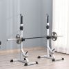 2-Piece Pair Steel Height Adjustable Barbell stand, Home Gym Squat Rack and Bench Press, Home weightlifting equipment