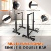 Dip Bar Station Set, 6 Level Adjustable Pull Up Bars, 1200lbs Heave Duty Parallettes Bars, Dip Station for Full Body Workout Fitness