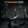 650LBS Adjustable Weight Bench with Rack & Leg Developer, Foldable Bench Press Set for Home Gym